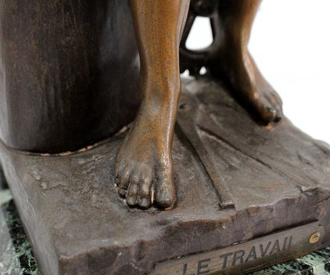 Le Travail, Victor Rousseau, Early 20th-Century, Bronze-RVK-1077431