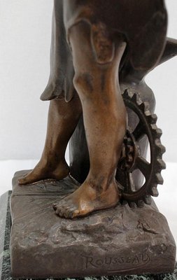 Le Travail, Victor Rousseau, Early 20th-Century, Bronze-RVK-1077431