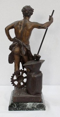 Le Travail, Victor Rousseau, Early 20th-Century, Bronze-RVK-1077431