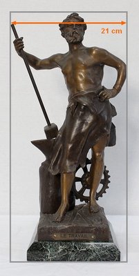 Le Travail, Victor Rousseau, Early 20th-Century, Bronze-RVK-1077431