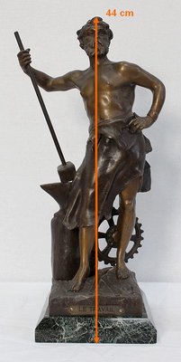 Le Travail, Victor Rousseau, Early 20th-Century, Bronze-RVK-1077431