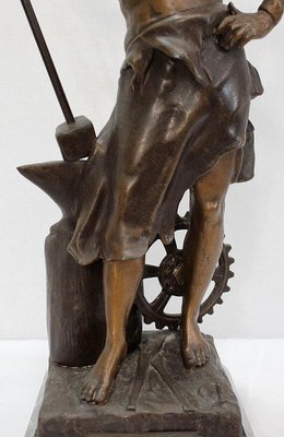 Le Travail, Victor Rousseau, Early 20th-Century, Bronze-RVK-1077431