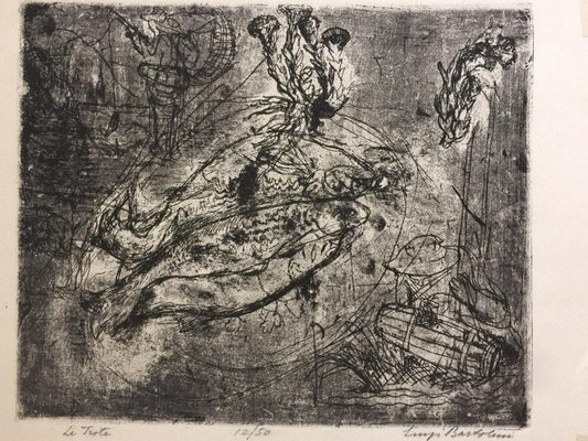 Le Trote - Etching by Luigi Bartolini - 1934 1934