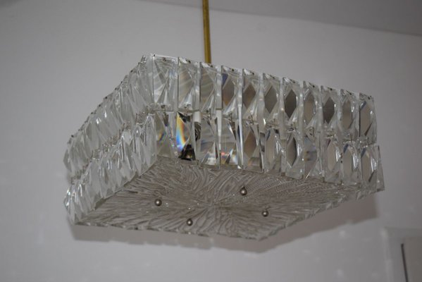 Lead Crystal Ceiling Lamp by JT Kalmar, 1960s-VA-789094