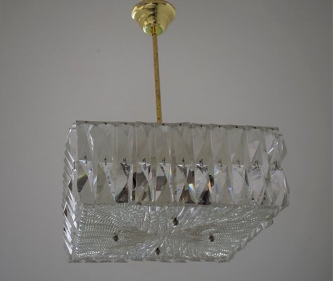 Lead Crystal Ceiling Lamp by JT Kalmar, 1960s-VA-789094