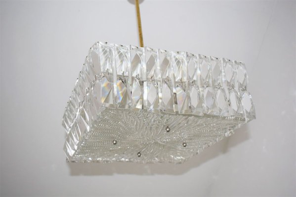 Lead Crystal Ceiling Lamp by JT Kalmar, 1960s-VA-789094