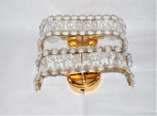 Lead Crystal Sconces from Bakalowits & Söhne, 1960s, Set of 2-VA-838359