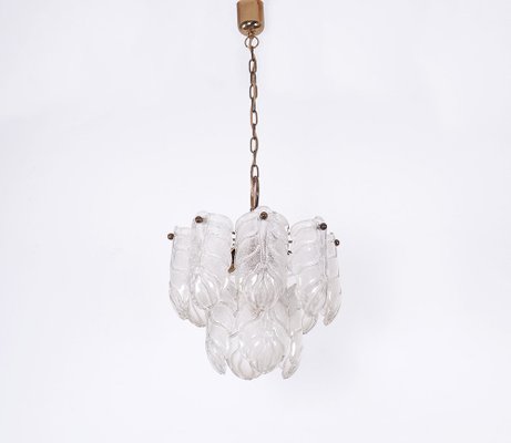 Leaf Hanging Lamp in Murano Glass, 1970s-SN-1248727