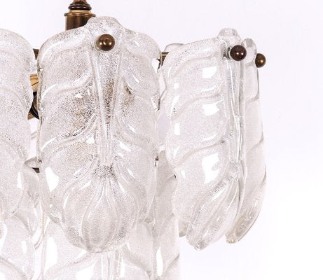 Leaf Hanging Lamp in Murano Glass, 1970s-SN-1248727