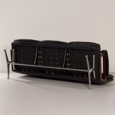 Leather 3-Seater Sofa by Andre Vandenbeuck for Strässle International, 1960s-ZT-1793276