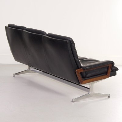 Leather 3-Seater Sofa by Andre Vandenbeuck for Strässle International, 1960s-ZT-1793276