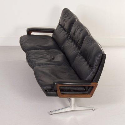 Leather 3-Seater Sofa by Andre Vandenbeuck for Strässle International, 1960s-ZT-1793276