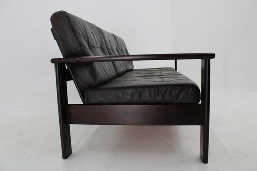 Leather 3-Seater Sofa by Lepofinn, Finland, 1970s