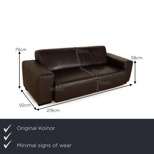 Leather 3-Seater Sofa from Koinor