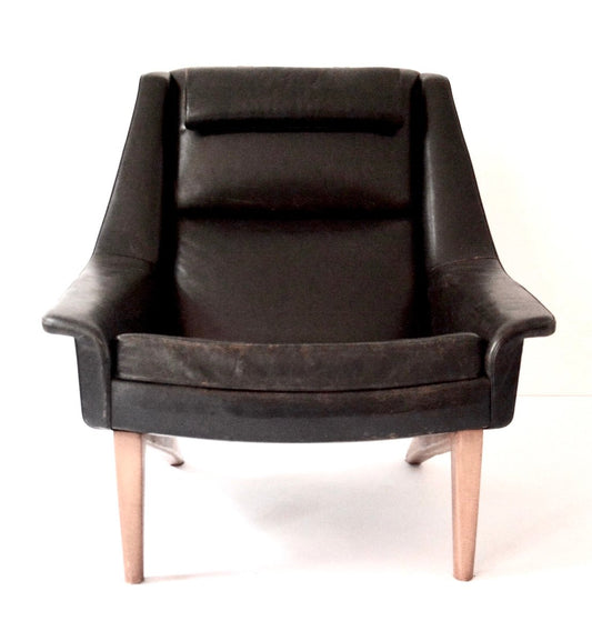 Leather 4410 Lounge Chair by Folke Ohlsson for Fritz Hansen, 1960s