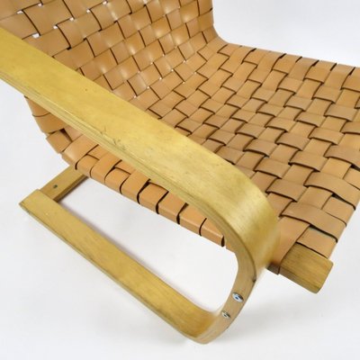 Leather and Beech Lounge Chair by Noboru Nakamura for Ikea, 1990s-BH-1176697