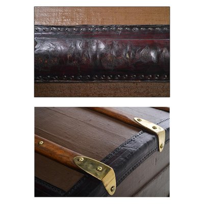 Leather and Brass Trunk from Moynat-NQ-983766