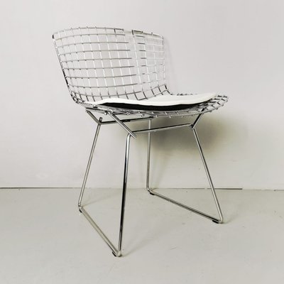 Leather and Chrome Chairs by Harry Bertoia for Knoll, Set of 4-PRS-1142164