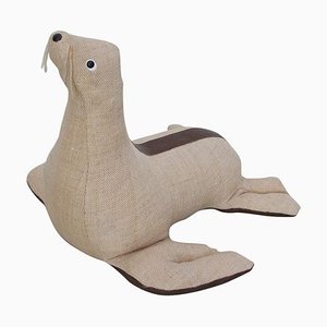 Leather and Jute Therapeutic Toy Seal by Renate Muller, 1970s-VLZ-632104