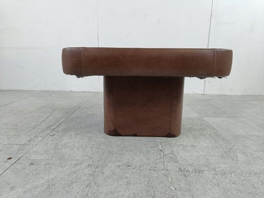 Leather and Marble Coffee Table from de Sede, 1970s-IRH-1781417