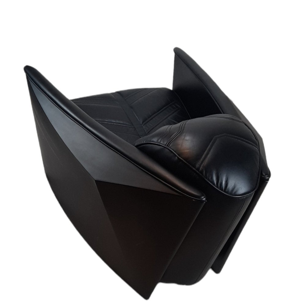 Leather and Steel Eclipse Chair by Andrew Martin, London