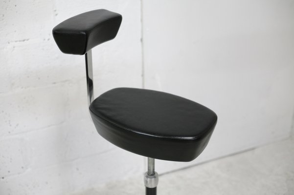 Leather and Steel Swivel Stool by George Nelson for Vitra, 2001, Set of 2-MAO-1270824