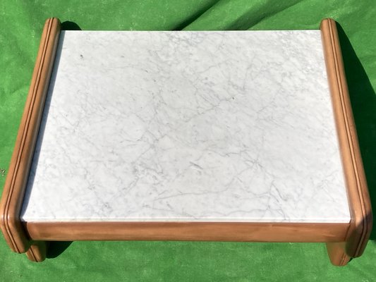 Leather and Travertine Coffee Table from de Sede-BHG-1001720