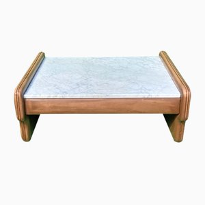 Leather and Travertine Coffee Table from de Sede-BHG-1001720