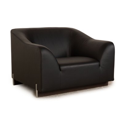 Leather Armchair Black from Ligne Roset-RQW-1748366