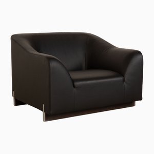 Leather Armchair Black from Ligne Roset-RQW-1748366