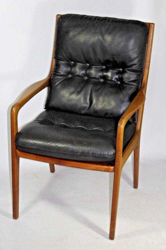 Leather Armchair by Eugen Schmidt, 1960s