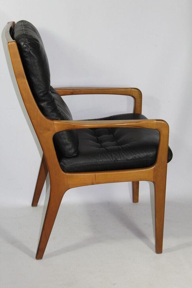 Leather Armchair by Eugen Schmidt, 1960s