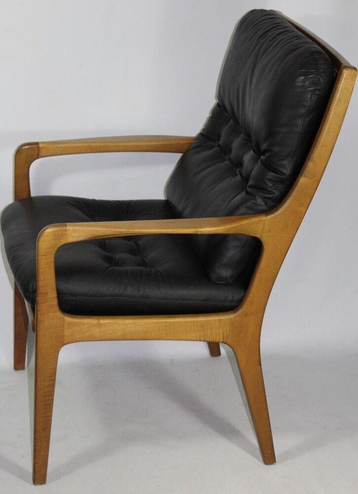 Leather Armchair by Eugen Schmidt, 1960s