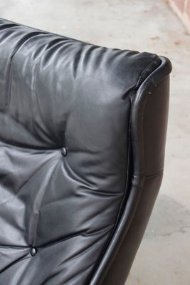 Leather Armchair by Michel Cadestin for Airborne, France, 1970s-WEQ-1137344