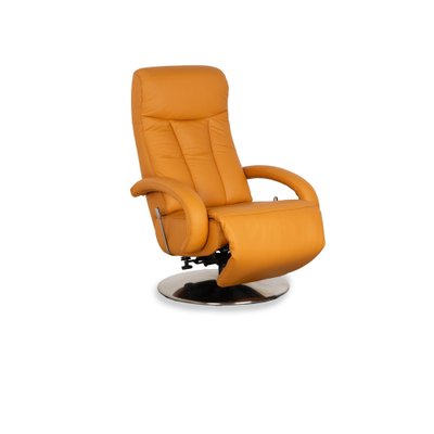 Leather Armchair in Orange - Yellow from Hukla-RQW-2036295