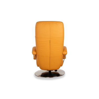 Leather Armchair in Orange - Yellow from Hukla-RQW-2036295