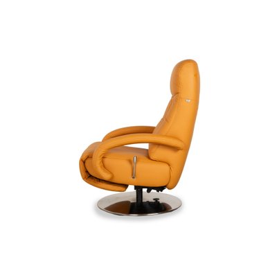 Leather Armchair in Orange - Yellow from Hukla-RQW-2036295