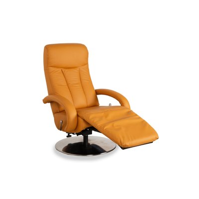 Leather Armchair in Orange - Yellow from Hukla-RQW-2036295