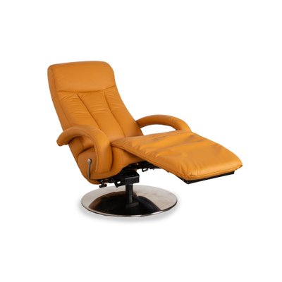 Leather Armchair in Orange - Yellow from Hukla-RQW-2036295