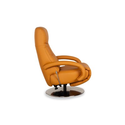 Leather Armchair in Orange - Yellow from Hukla-RQW-2036295