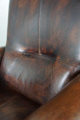 Leather Armchair with High Back-HPP-1773123