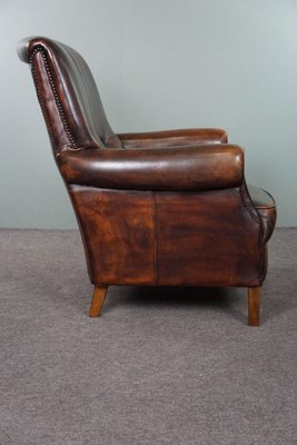 Leather Armchair with High Back-HPP-1773123