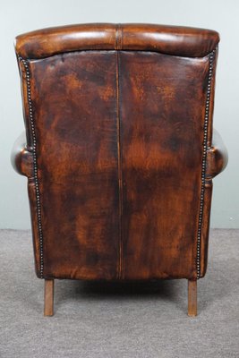 Leather Armchair with High Back-HPP-1773123