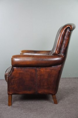 Leather Armchair with High Back-HPP-1773123