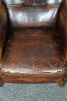 Leather Armchair with High Back-HPP-1773123