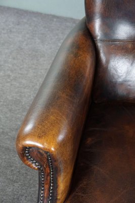 Leather Armchair with High Back-HPP-1773123