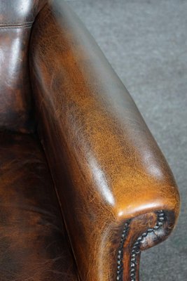 Leather Armchair with High Back-HPP-1773123