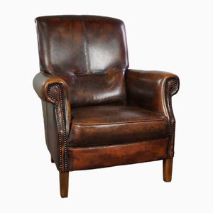 Leather Armchair with High Back-HPP-1773123