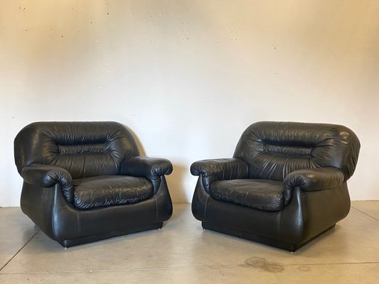 Leather Armchairs, 1960s, Set of 2-NPC-1441868