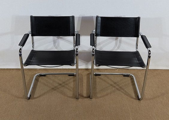 Leather Armchairs, 1970, Set of 2-RVK-1240055